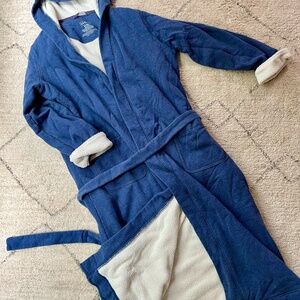 LL Bean - Women's Hooded Robe - Jersey with Sherpa Lining